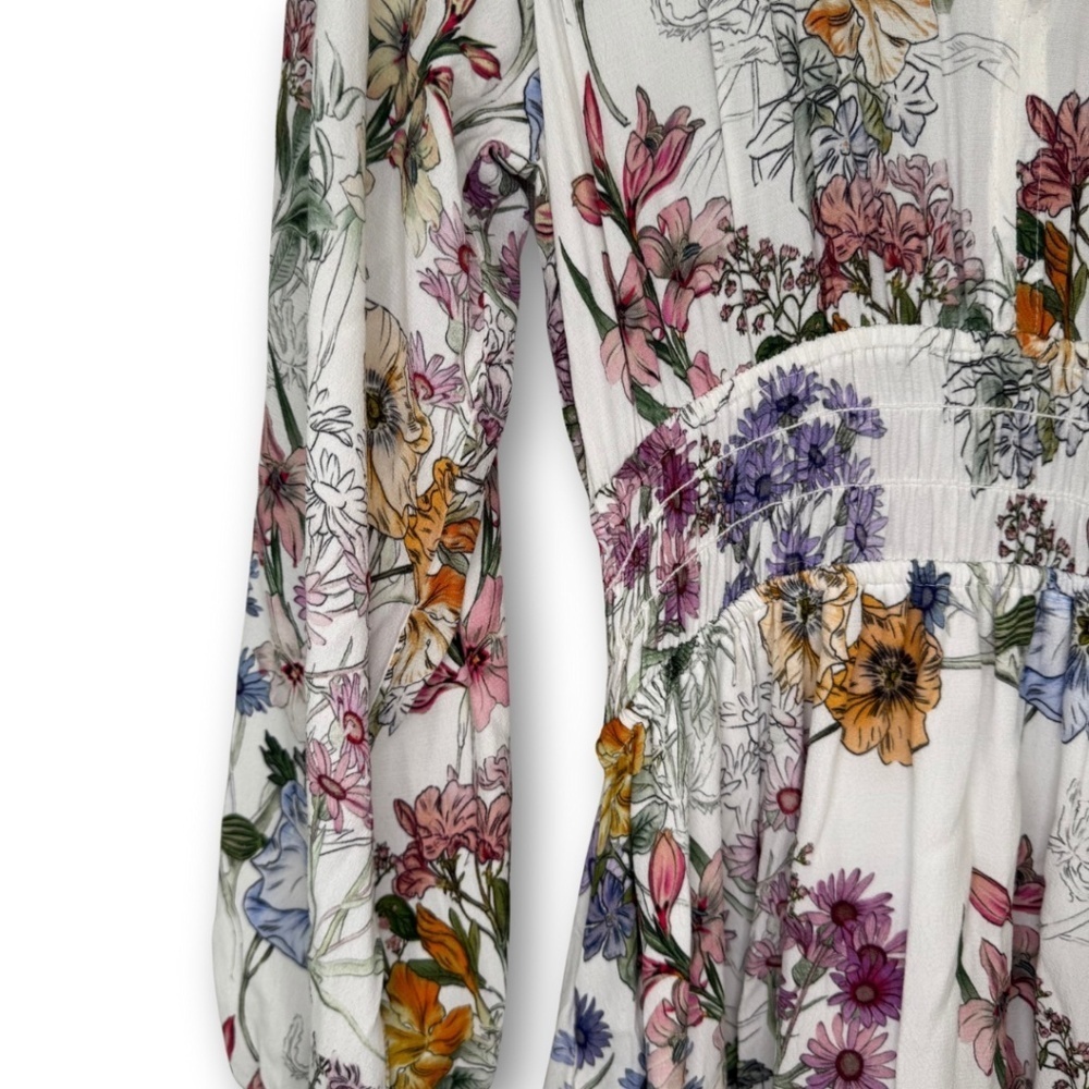 NWOT Fifteen Twenty Floral Long Sleeve Dress with Pockets - Picture 5 of 7